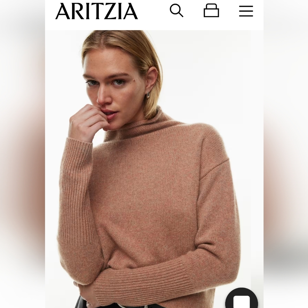 Aritzia Wilfred Luxe Cashmere (100% Cashmere) Crpyie Sweater
